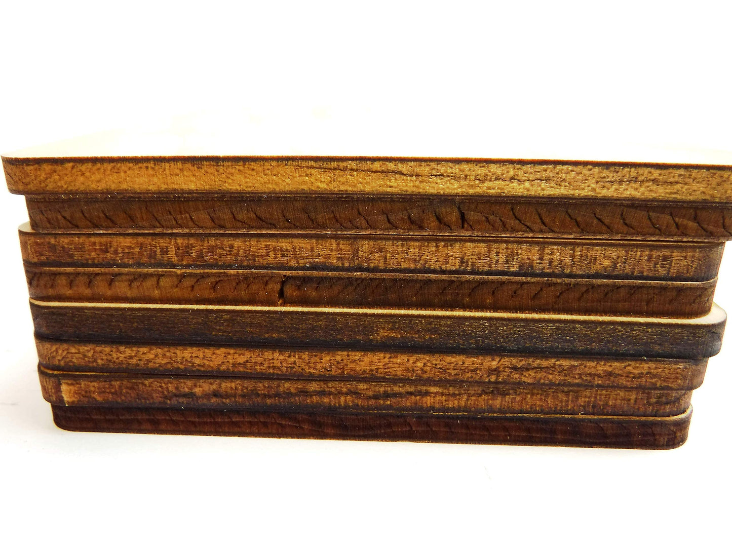 Stong & Thick, Made in The USA, Unfinished Square Blank Wood Pieces, Coasters, Trivet, Pyrography, Painting, Writing, Kids Arts and Crafts, Decorations, DIY Crafts (4"x4"x.2, Square, Natural, 40pk)