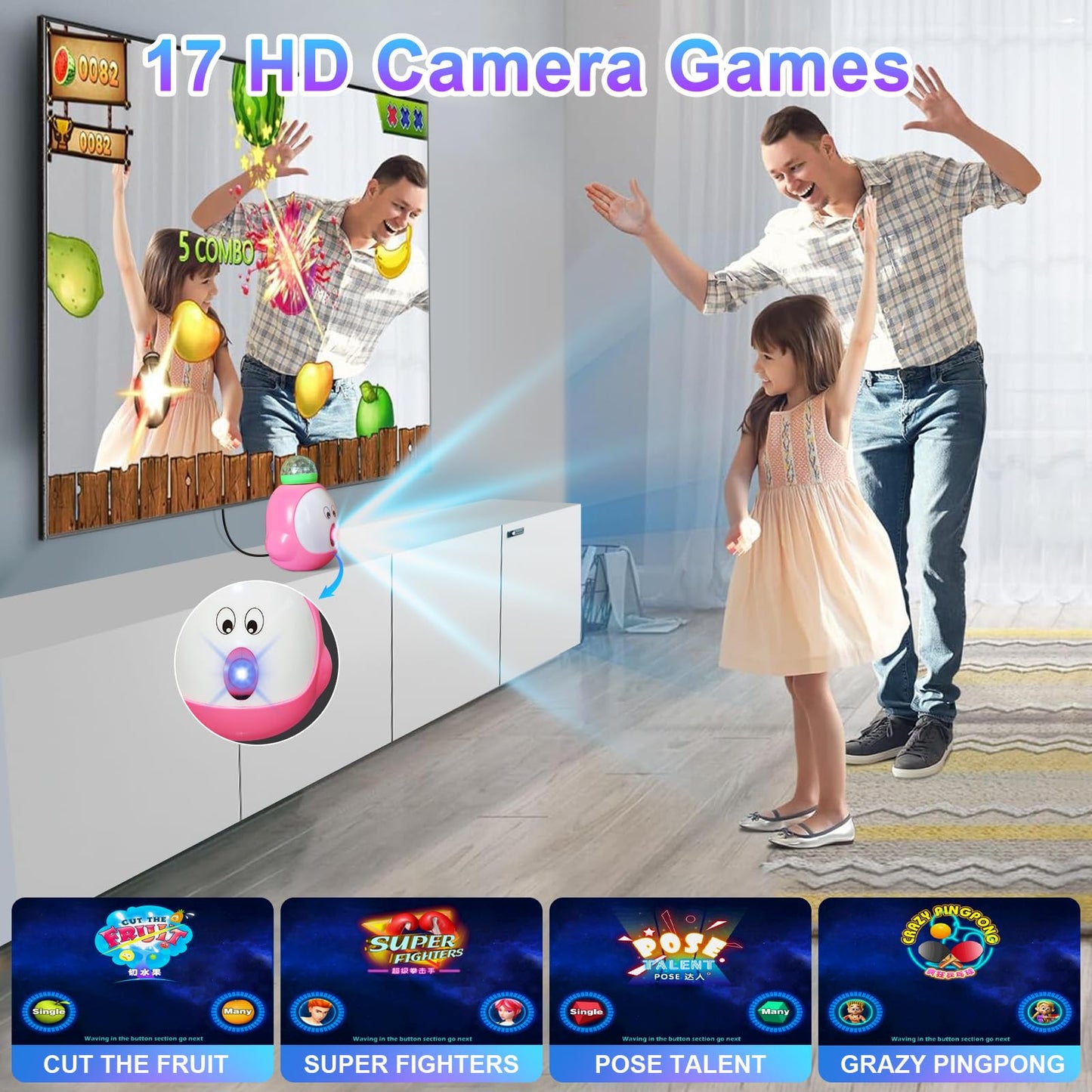 YRPRSODF Dance Mat for Kids and Adults,Double Dance Mats with Camera,Electronic Dance Pad for TV, Dancing mat for Exercise,Plug& Play Game for Kids,Gifts for Girls Boys Ages 3+