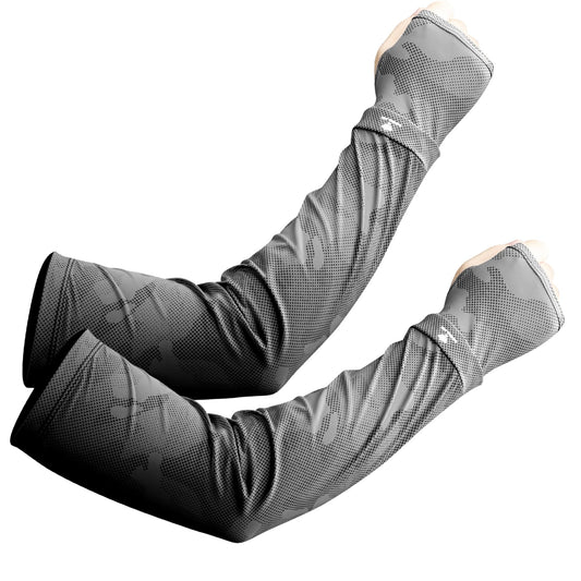 Men's Loose Fit Cooling Arm Sleeves, Anti-UV Sun Protection Sleeves, Breathable Tattoo Cover Sun Sleeves for Men Women Youth Outdoor Running Cycling Hiking Driving Fishing, Plus Size Friendly, XXXL