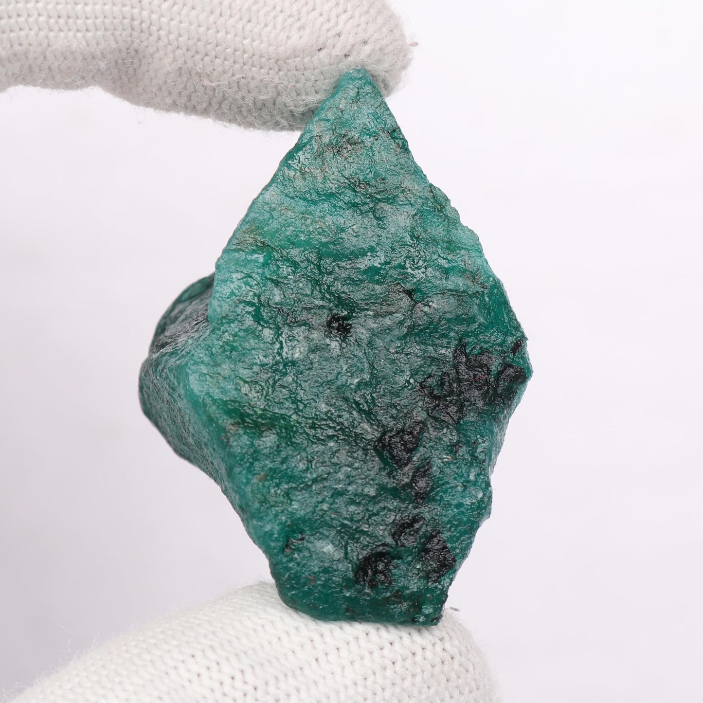 GEMHUB 201 Ct Natural Uncut Raw Green Emerald Loose Gemstones for Jewelry Making Pendants Rings and Necklace Designs