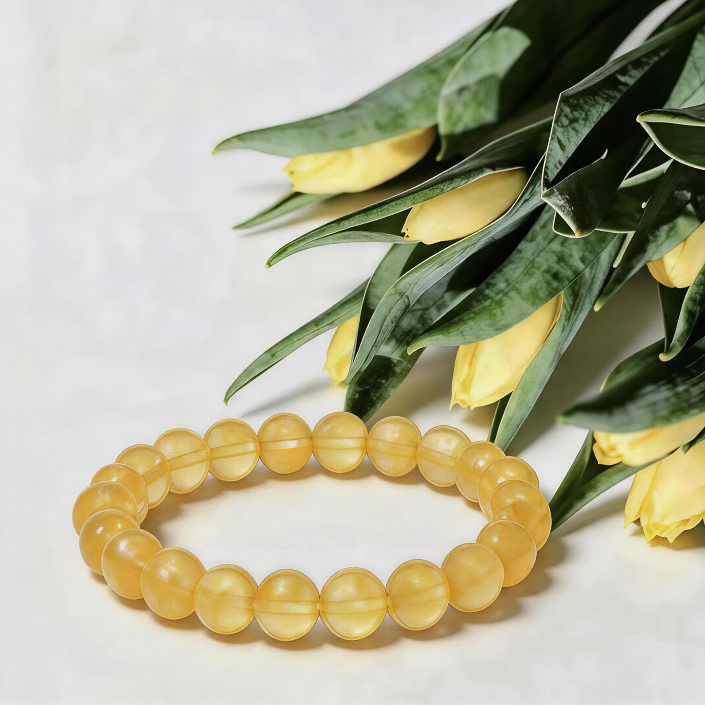 Adjustable Crystal Money Bracelets for Women Aventurine & Tiger-Eye Stone Beaded Bracelet Wealth Attraction Feng Shui Good Luck Elastic Bracelets Natural Healing Protection Jade Spiritual Jewelry (Citrine)