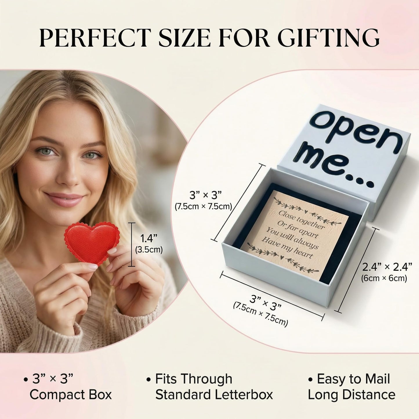 YOJO Long Distance Relationship Gifts, I Love You Gifts for Him, Romantic Gifts Birthday Gifts for Women Girls, Valentines Day Gifts for Him