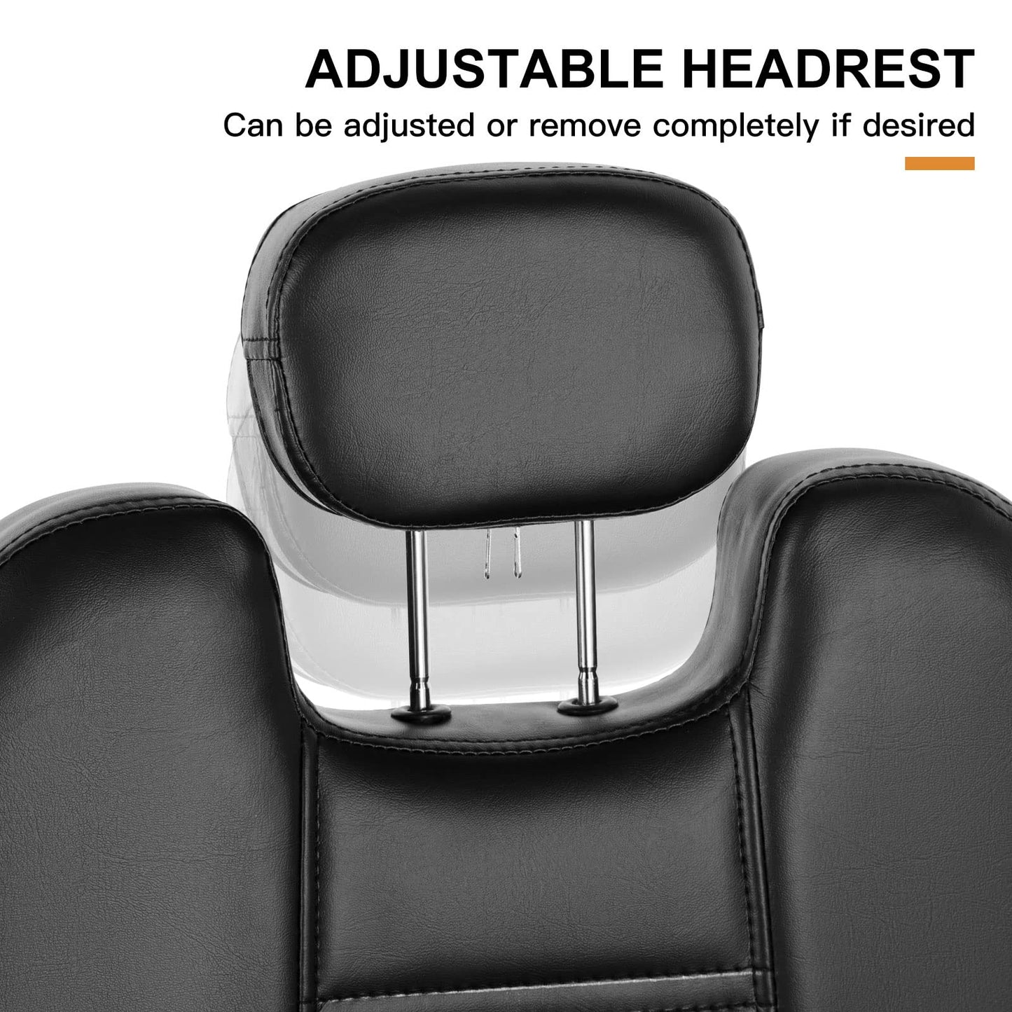 Artist hand Barbers Chairs, Heavy Duty Hydraulic Reclining Salon Chair Spa Furniture Shampoo Reclining Extra Wider Seat Beauty Hair Salon Equipment(Black)