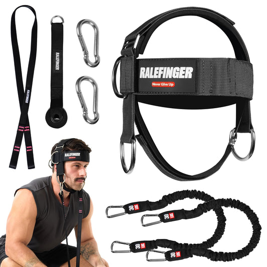 Neck Exerciser and Neck Trainer- Neck Training with 30lb Resistance Bands，Neck Strengthener Workout Equipment