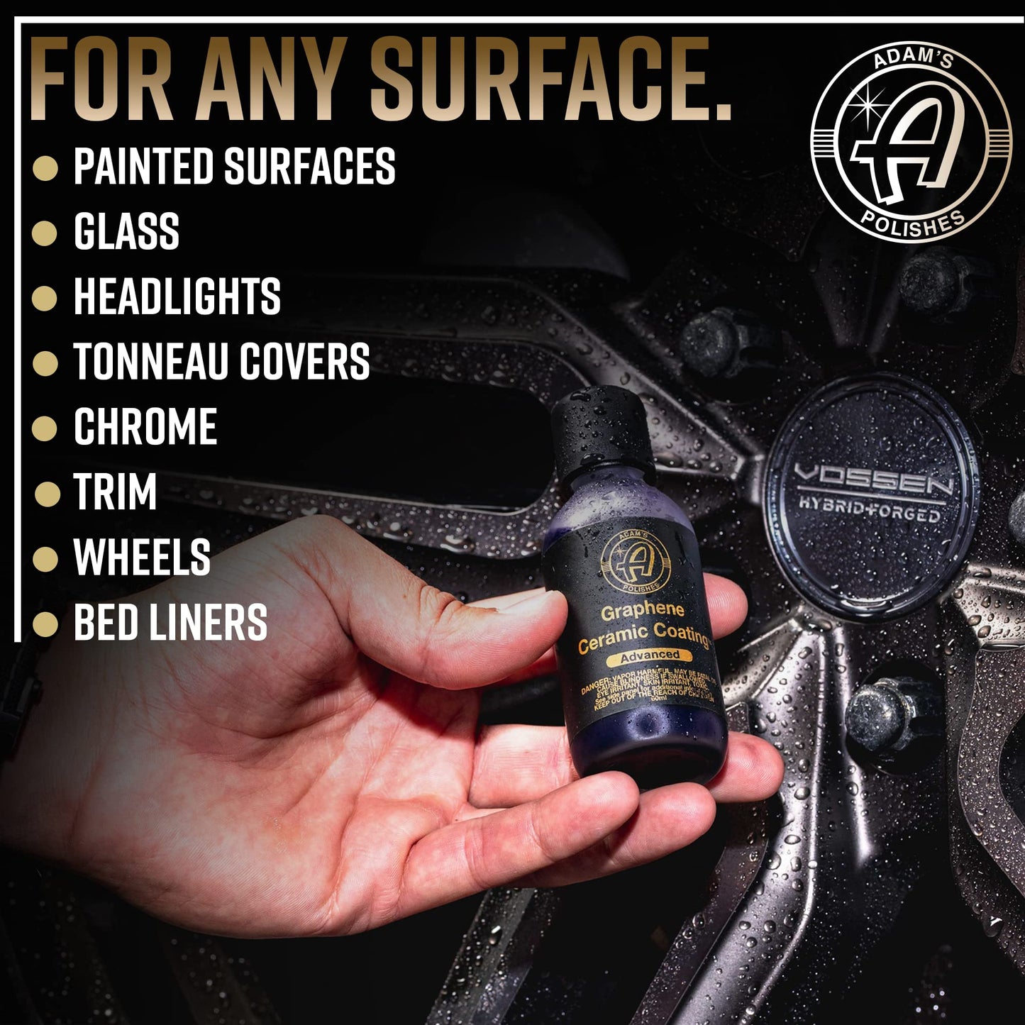 Adam's Advanced Graphene Ceramic Coating (Complete Kit) - 10H Graphene Coating for Auto Detailing, 9+ Years of Car Protection & Patented UV Technology