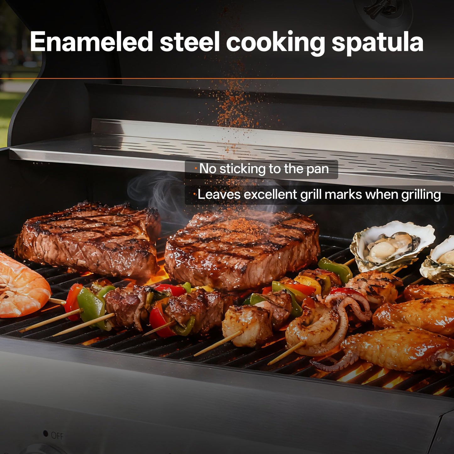 Endark Upgraded 58,500 BTU 5-Burner Stainless Steel Propane Gas Grill – Outdoor BBQ Grill with Side Burner & Porcelain Grates, Barbecue Grill Wheeled for Patio, Garden, Backyard