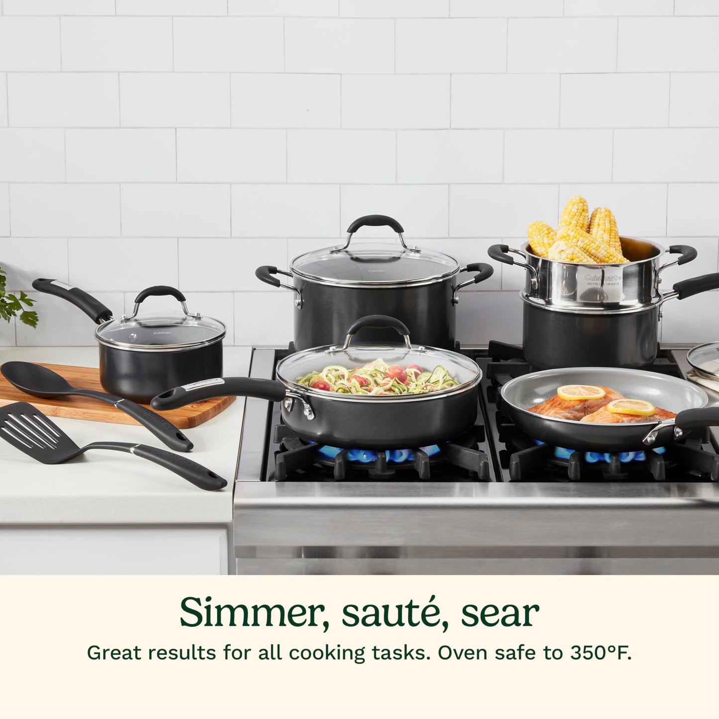 Cuisinart, 12-Piece Classic Ceramic Nonstick Set, 35C-12BK