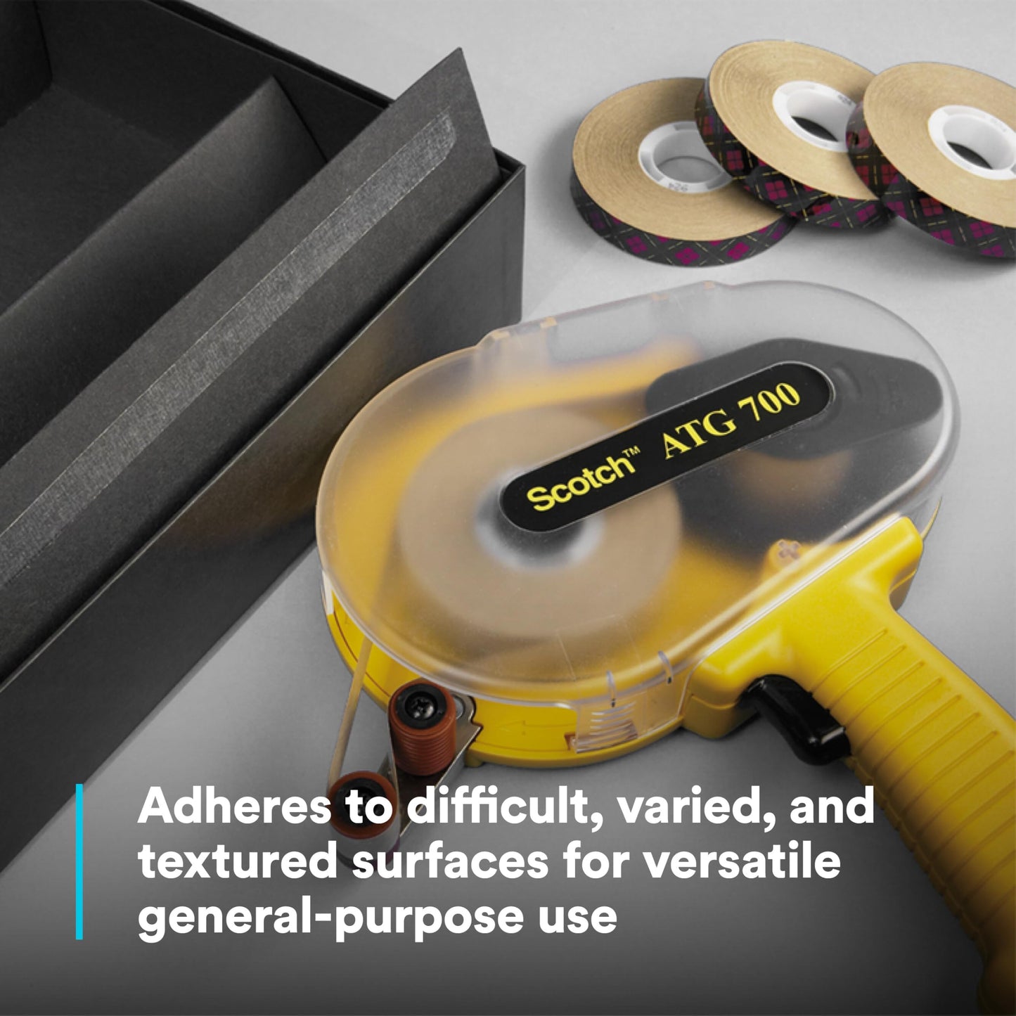 3M Scotch ATG Adhesive Transfer Tape 924, Clear Tape, 1/4 in x 60 yd 2.0 mil (Pack of 1)