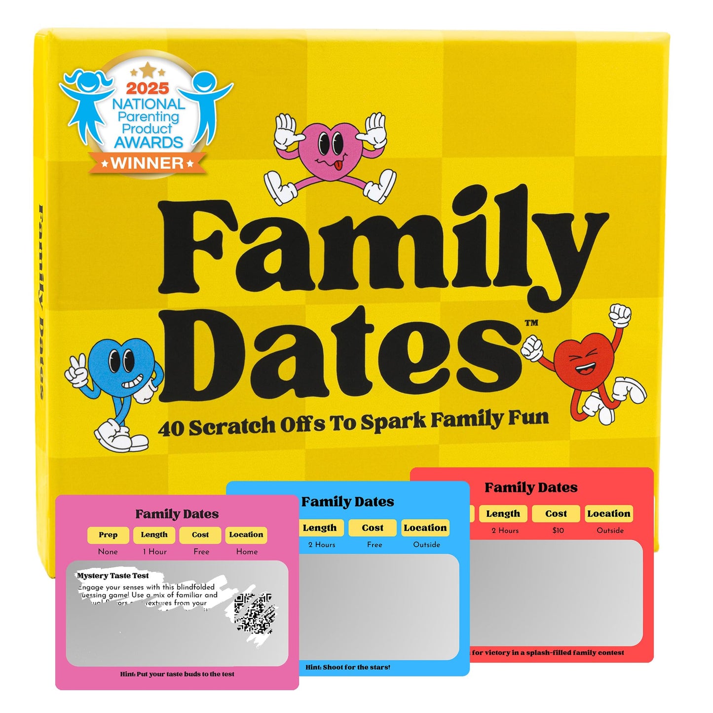 Happy Duo Family Dates 40 Scratch Off Cards – Summer Activities for Kids & Tween – Family Games for All Ages from Kids