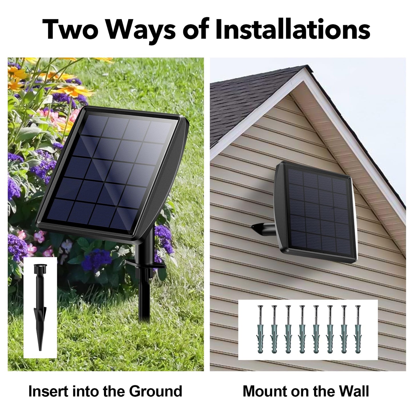 POPOSOAP 3-in-1 Solar Pond Lights, Warm White Underwater Pond Lights, IP68 Waterproof LED Fountain Lights for for Pond, Fountain, Pool Waterfall Decoration Garden Patio (3 Lights)-P63H