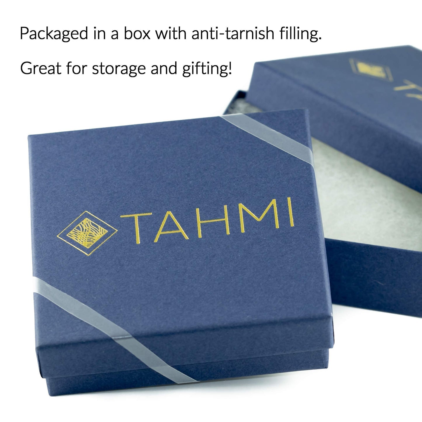 Tahmi Real Sterling Silver 925 Everyday Jewelry Set for Women | Minimalist Necklace & Dangle Earrings | Classic Silver Jewelry Gift For Her, 18"