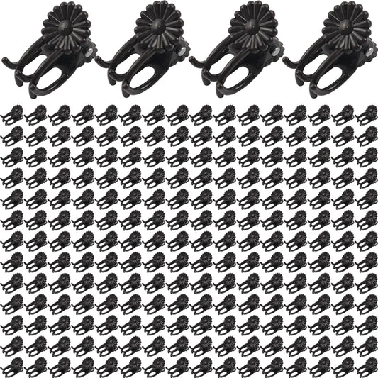 GXXMEI 400PCS Plant Clips, Orchid Clips Plant Orchid Support Clips Flower and Vine Clips for Supporting Stems Vines Grow Upright Dark Brown