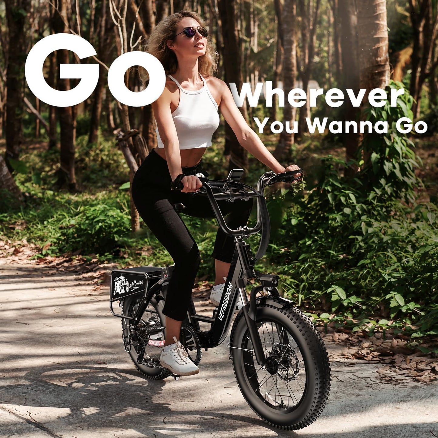 EUY 1500W Peak Electric Bike for Adults, 48V 20Ah Removable Battery Max Range 70Miles & 30MPH Electric Bicycle, 20''×4.0" Fat Tire Ebike,Commute Mountain ebikes, Fast e-Bike