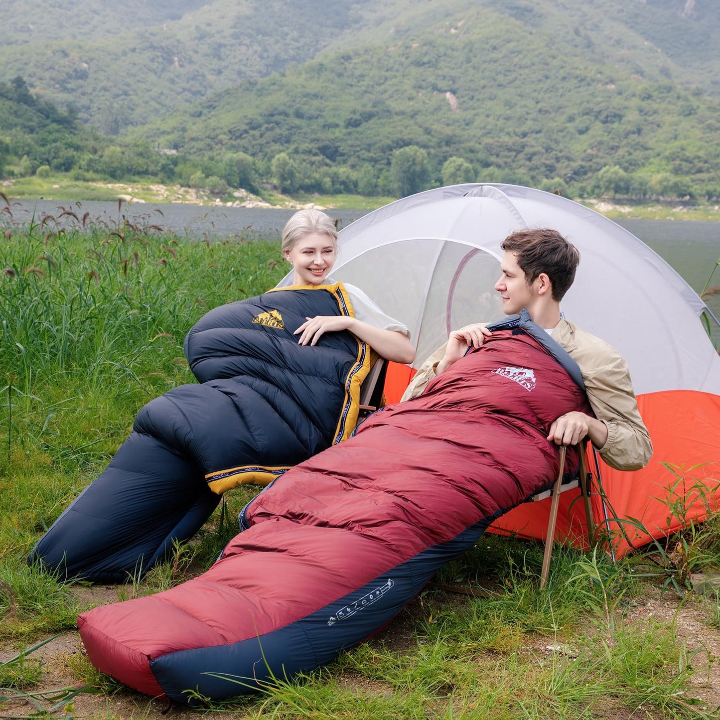 BUERTS Down Sleeping Bag for Adults Cold Weather Ultralight & Compact 680FP Backpacking Sleeping Bag for Camping, Hiking, Mountaineering