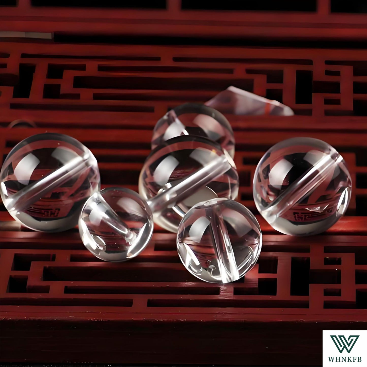 WHNKFB 6mm 100PCS Natural Clear Quartz Round Beads, High Clarity Loose Crystal Beads for Jewelry Making Craft - 4mm 6mm 8mm 10mm Options with Free Elastic Cord
