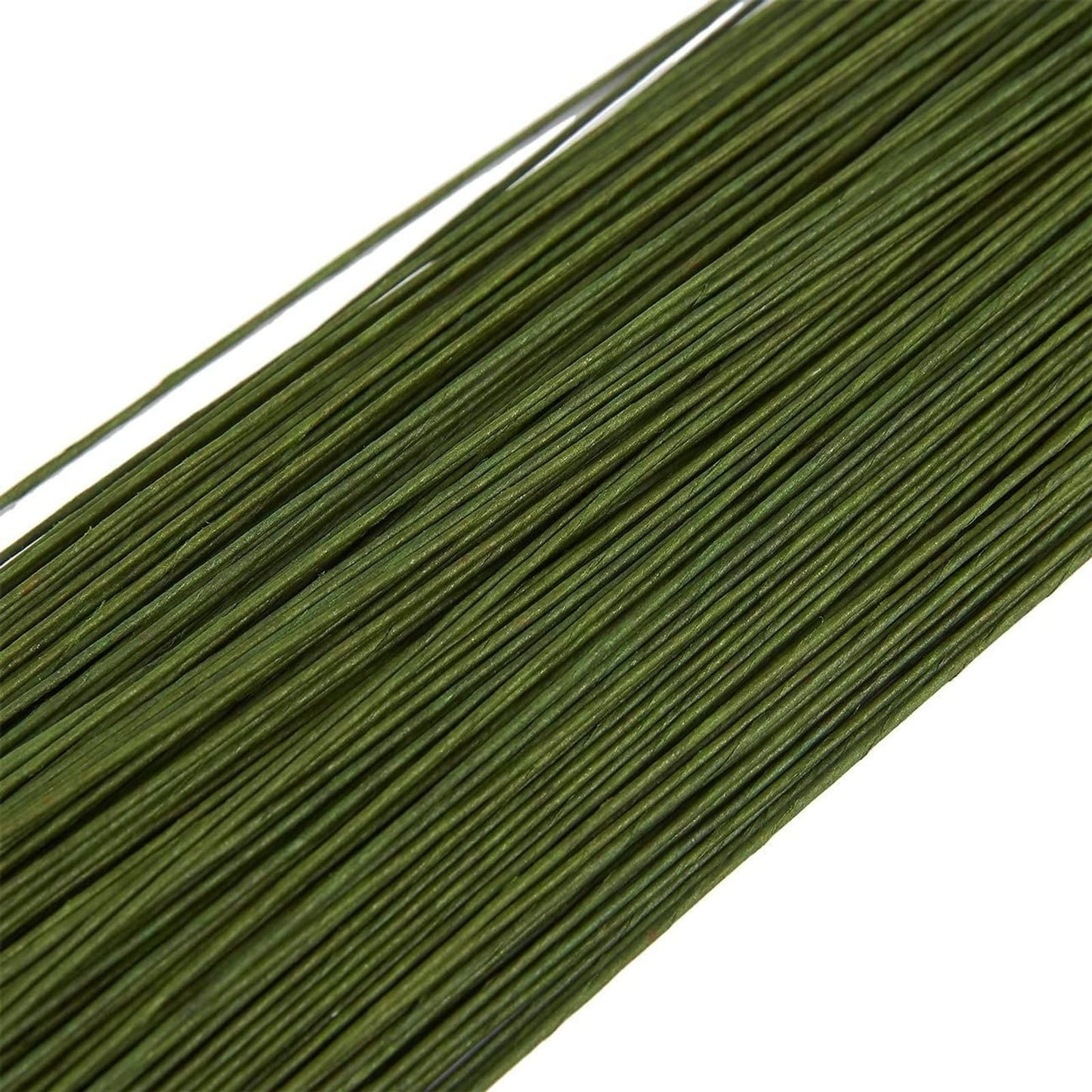 Juvale 22 Gauge Floral Wire Stems - Precut Florist Wire - Flexible Bendable Design for Floral Arrangements - Wreath & Flower Bouquet Support - 16 in, 22 Gauge, Pack of 300, Green
