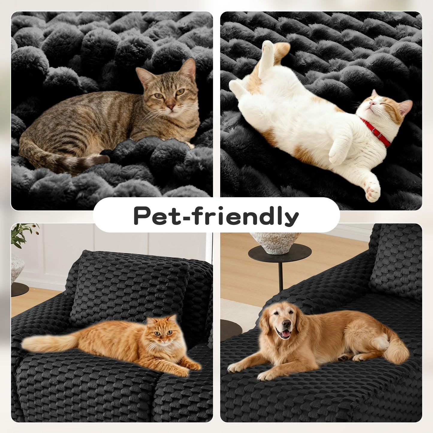 KEIKI Modular Sectional Sofa for Living Room, No Assembly Boneless Couch with Deep Seat Comfort, Oversized Modular Sofa Configuration for Group Comfort