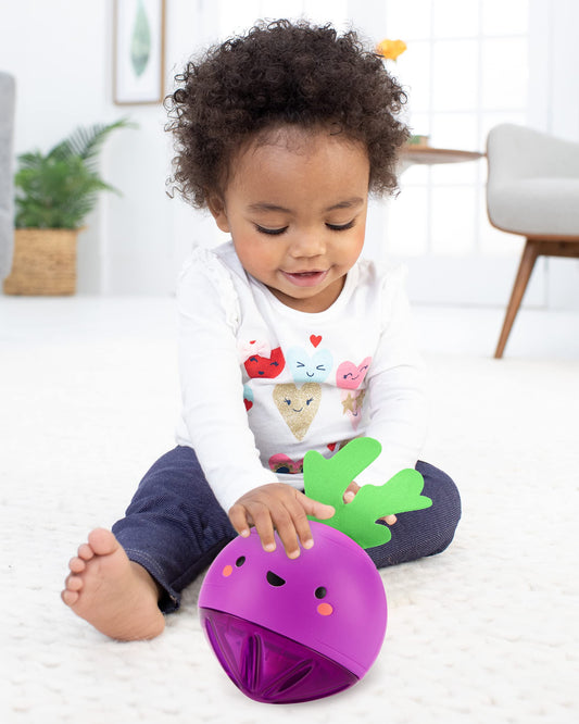 Skip Hop Baby Crawl Toys - 3-Stage Developmental Bee & Motion-Activated Musical Beetbox Ball