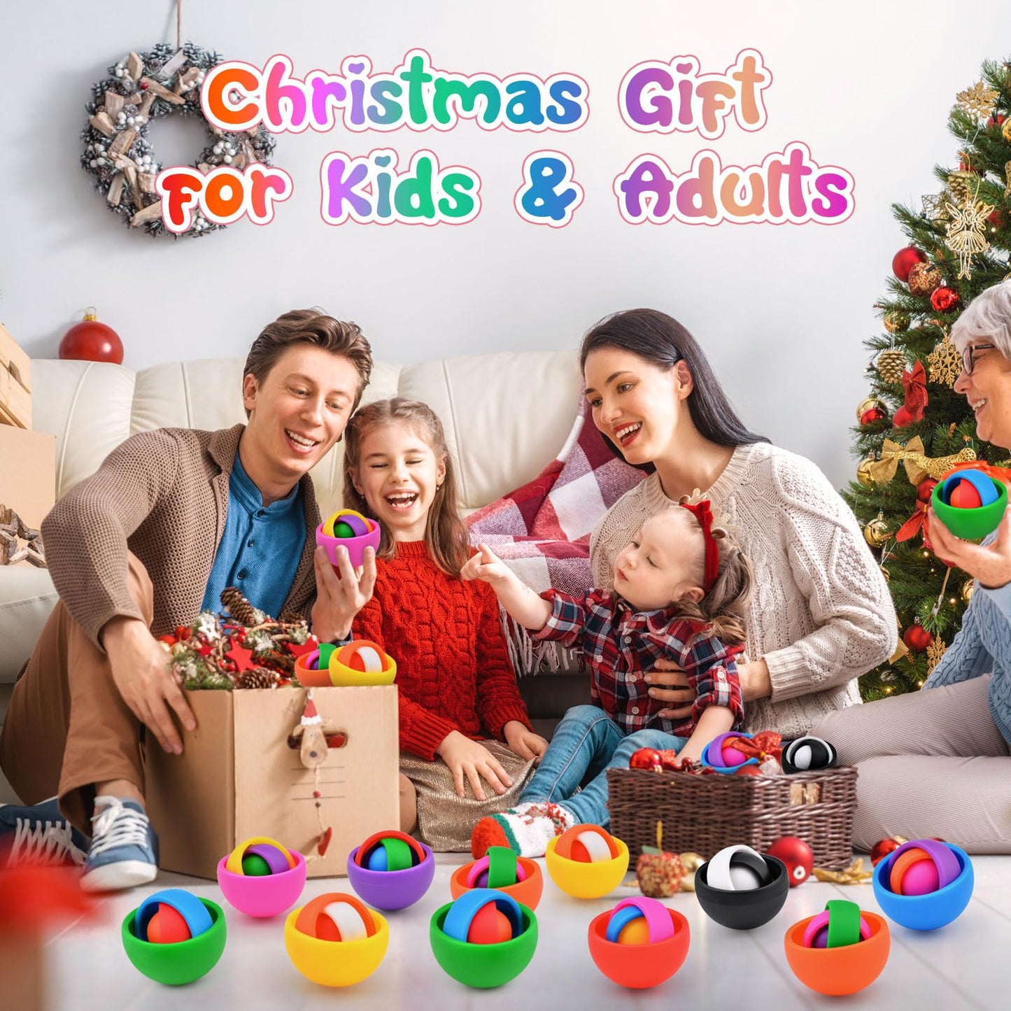 Fidget Toys Adults Pack, 24PCS Fidget Spinner Set for Kids, Autism Sensory Toys Christmas Stocking Stuffers Party Favors, ADHD Stress Relief Finger Toys, Gift for Boys Girls Teens Birthday