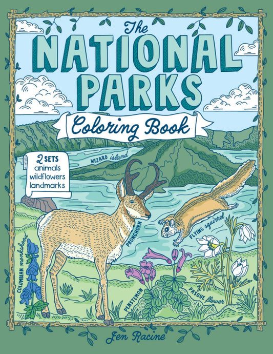 The National Parks Coloring Book (Explore the World Geography Coloring Books)