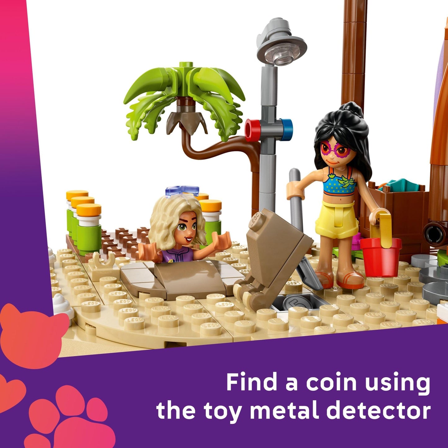 LEGO Friends Family Vacation Beach Resort Pretend Play Building Toy - Adventure Storytelling Playset with Dolphin Toys and Sea Turtles - Creative Birthday Gift Idea for Girls & Boys, 8+ - 42673