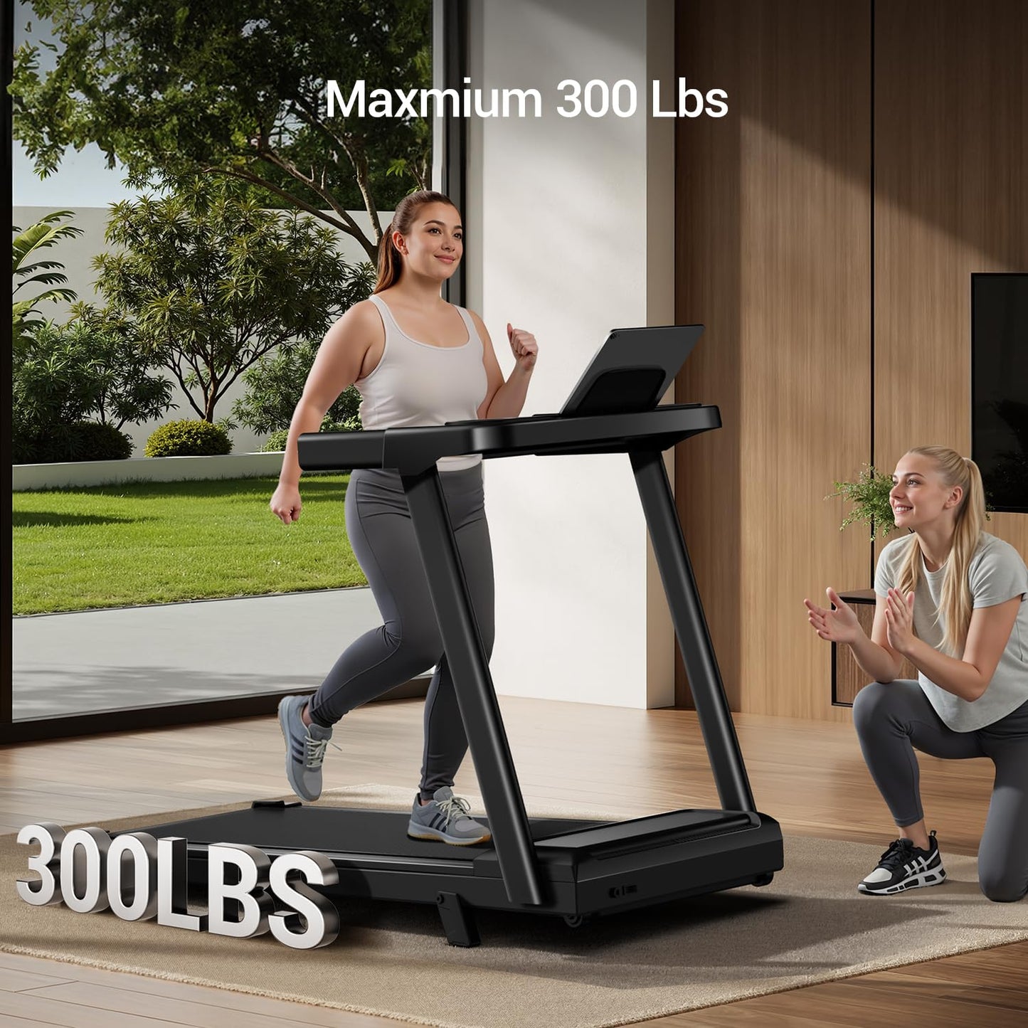 15% Treadmills for Home, 3-in-1 Foldable Treadmill with Incline, Portable Treadmill with Handle, 3.0HP Quiet Walking Pad Treadmill, 12 Automatic Modes, Three Screen