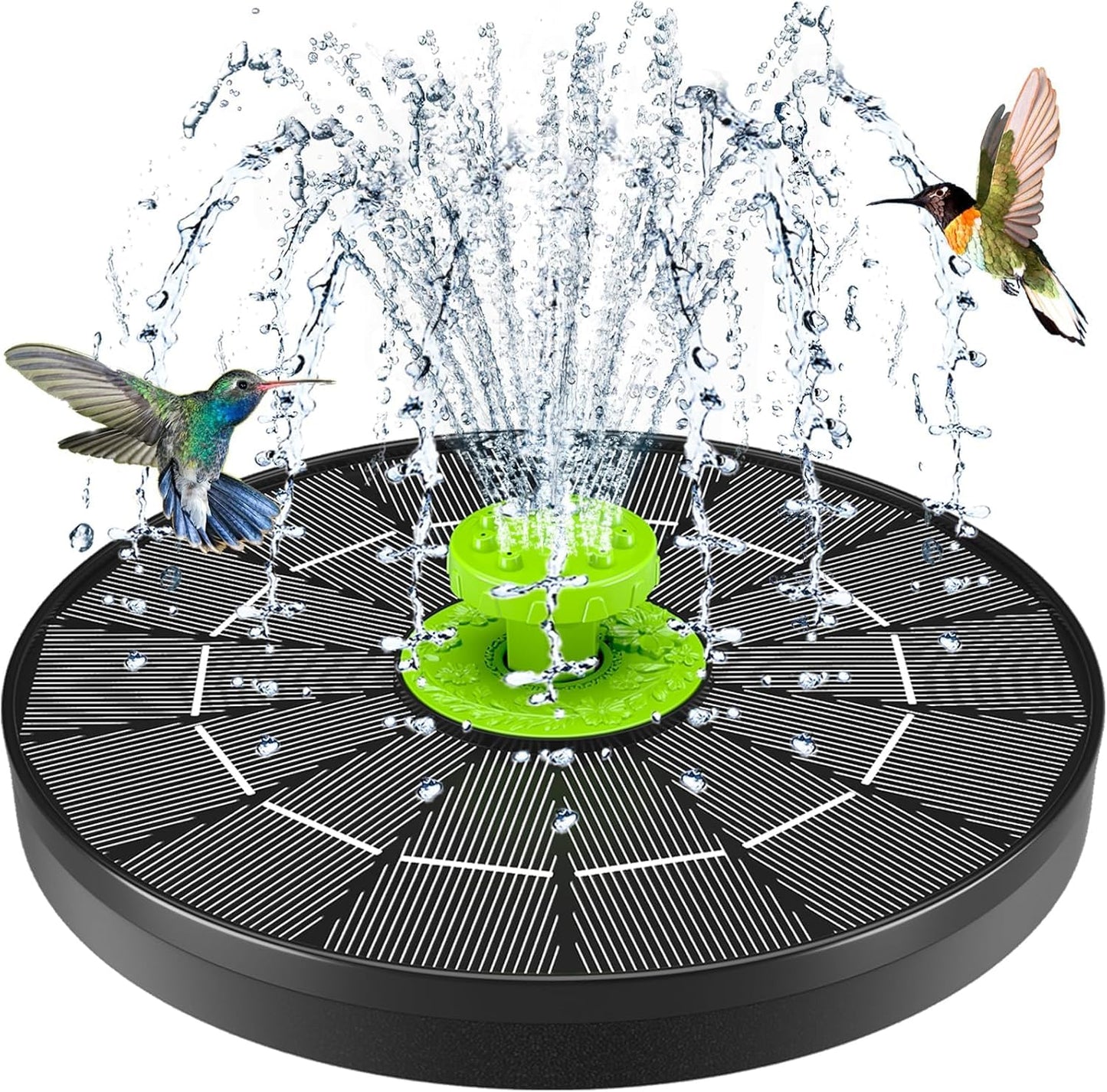 4.0W Solar Bird Bath Fountain Pump, Solar Powered Water Pump, Outdoor Water Fountain with 8 Nozzles for Hummingbirds, Garden, Pool, Pond