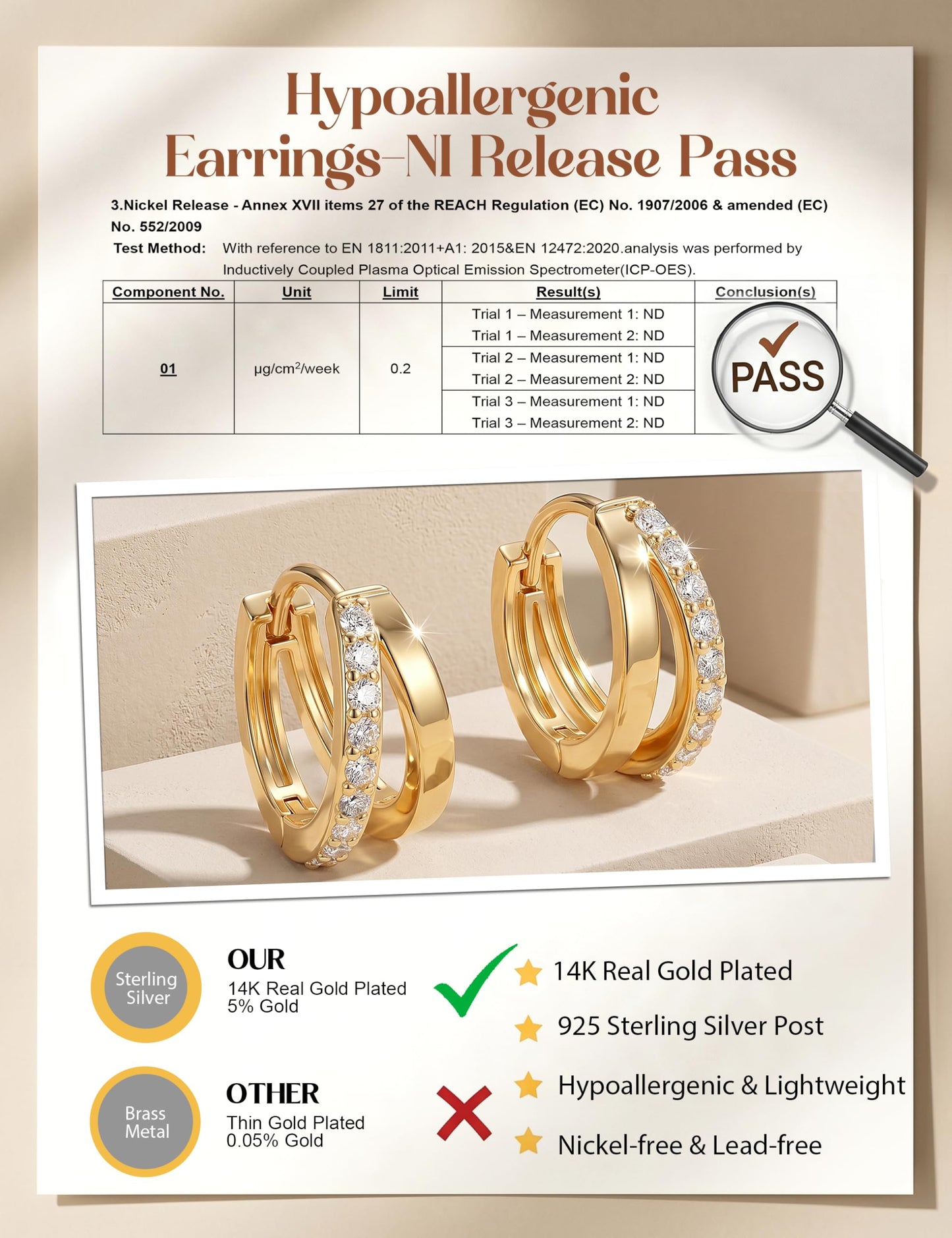 MILACOLATO 925 Sterling Silver Earrings for Women, 14K Gold Plated Small Huggie Hoop Earrings, Single CZ Double Hoop Earrings Stacks Trendy Jewelry Gifts