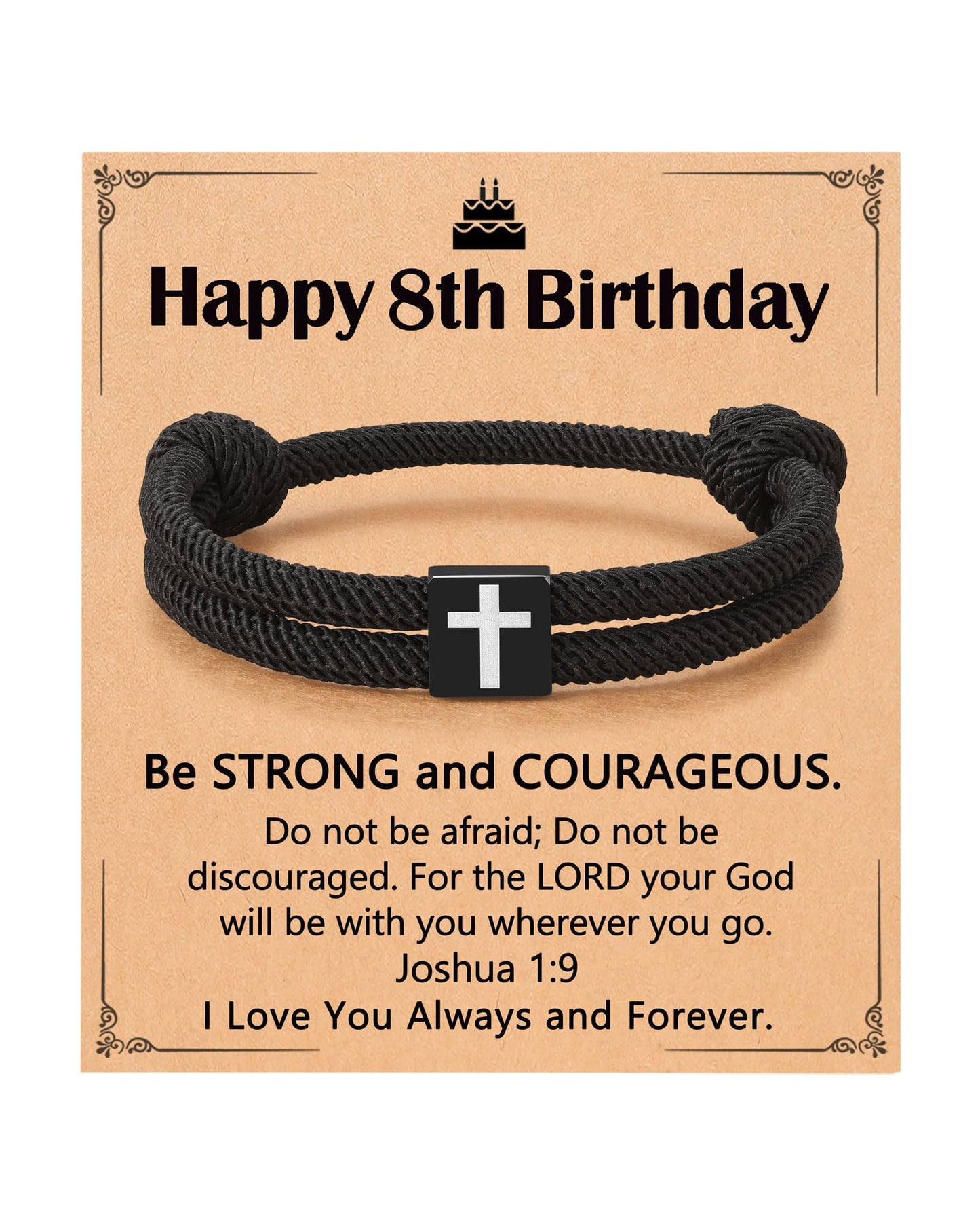 UNGENT THEM 8 Year Old Boy Birthday Gift Ideas, Gifts for 8 Year Old Boys 8th Birthday Decorations Bracelet