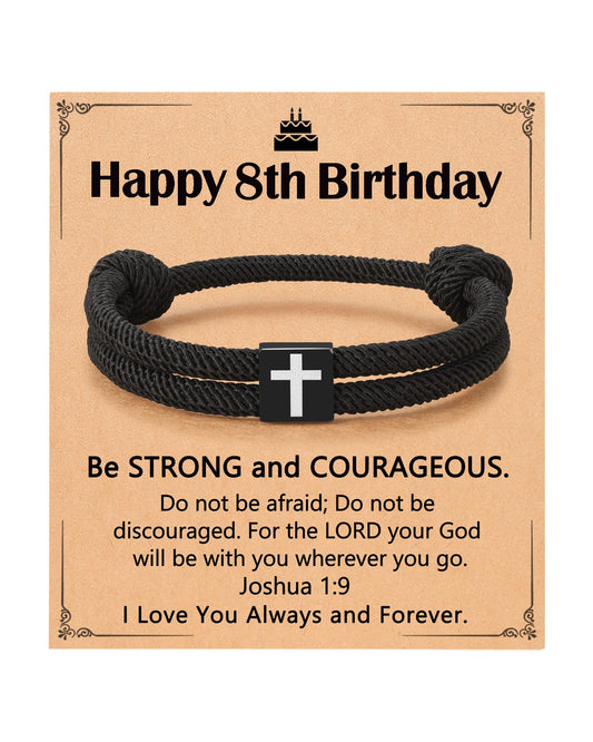 UNGENT THEM 8 Year Old Boy Birthday Gift Ideas, Gifts for 8 Year Old Boys 8th Birthday Decorations Bracelet