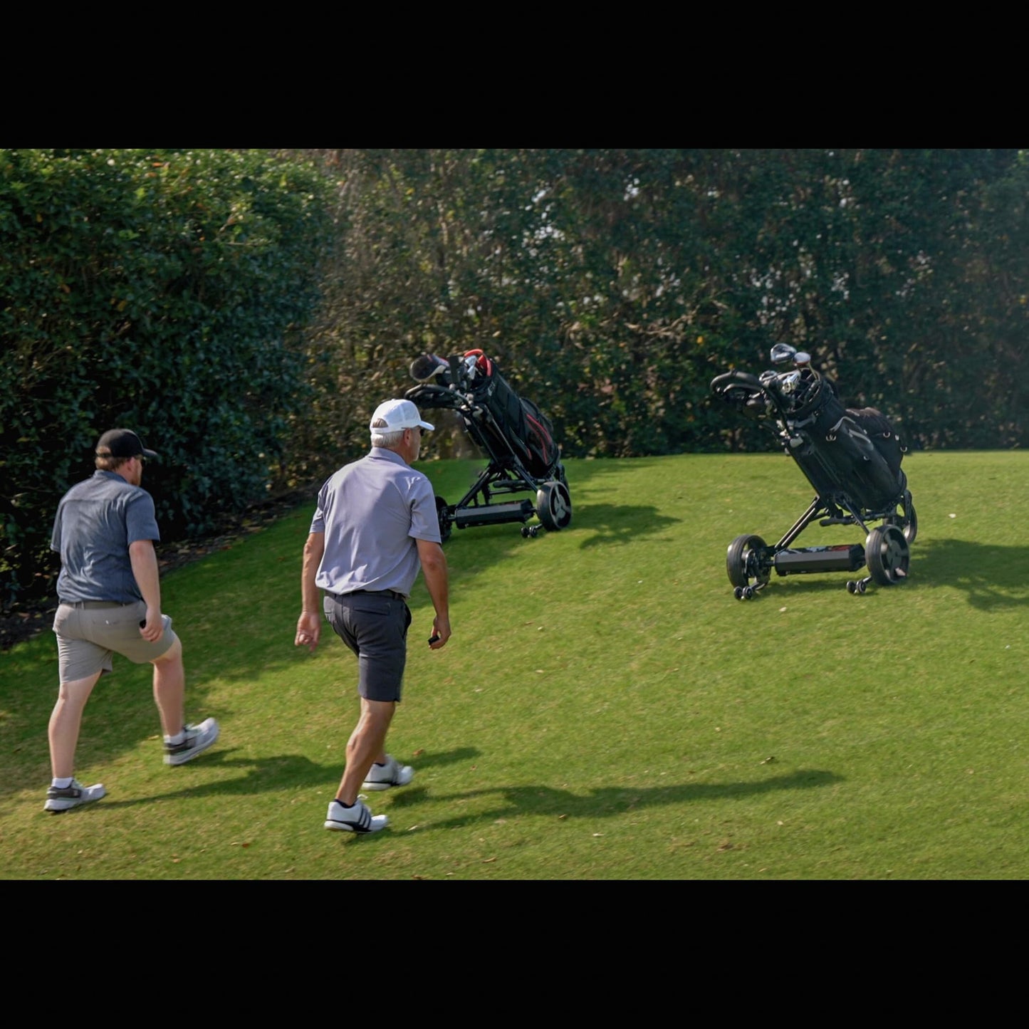 Alphard Club Booster V2Pro – Convert Your Push Cart into a Motorized, Electric Remote-Controlled Golf Caddie (Quad XL/Triswivel/Nitron)- New 2025 V2Pro with Permanently Attached Wheelie Bars (V2BBPRO)