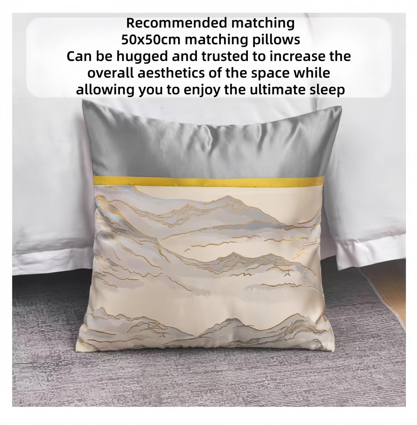 Taqargzy Decorative Bed Throws，Polyester Bed Runner，Breathable ，Quilted Bed Runner，Modern Style Bed Scarves ，Bed Runner Scarf，Luxury Bed Runner，for Bedroom Home Guesthouse Farmhouse(P,50 * 240cm)