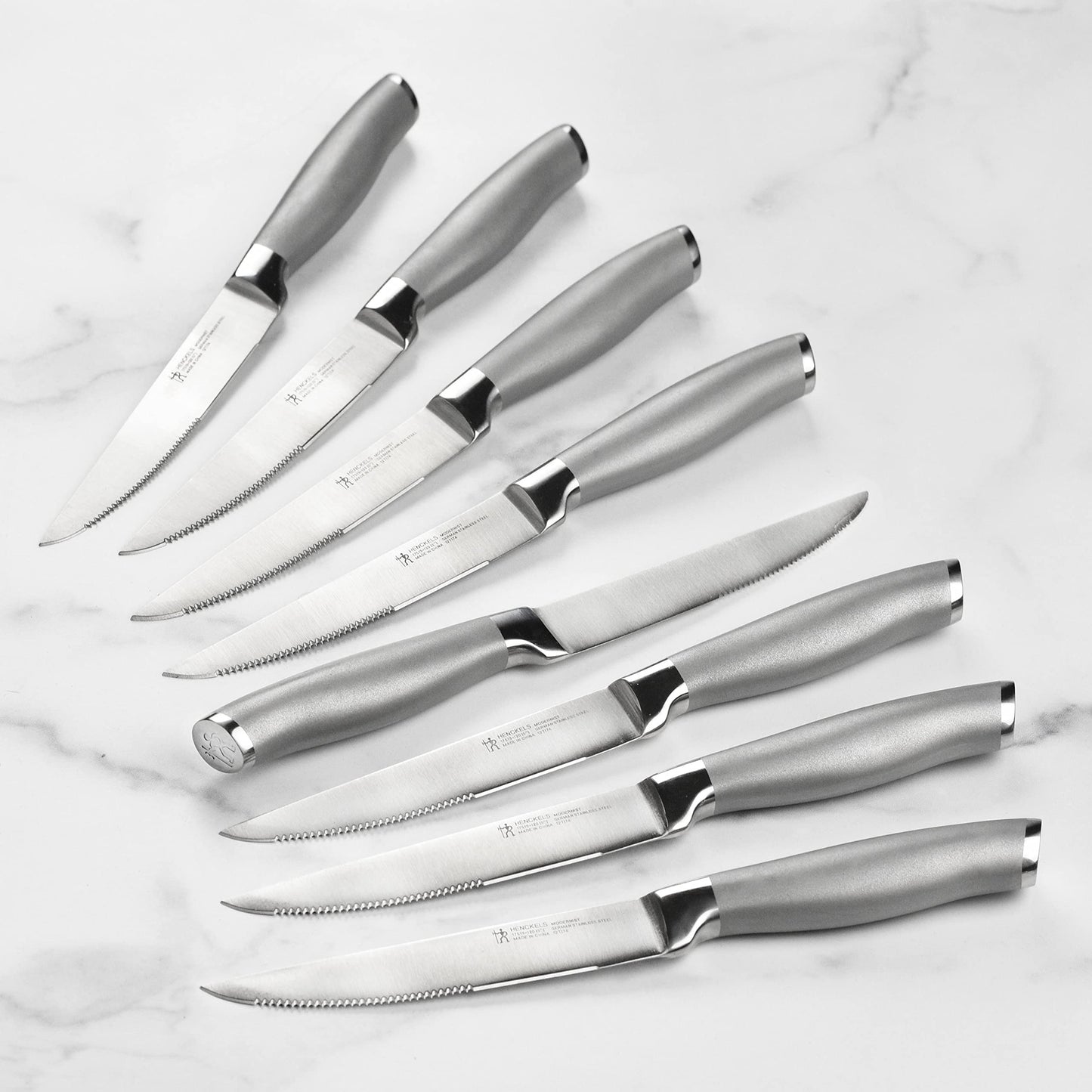 Henckels Forged Modernist 20 Piece Self Sharpening Knife Set - Black Knife Block