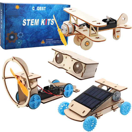 STEM Kits for Kids Age 8-10-12-14, Science Projects for Kids Ages 8-12, Stem Building Toys for Boys Age 8 9 10 12 13 14, Solar Car & STEM Activities Engineering Kits, Gifts for Boys