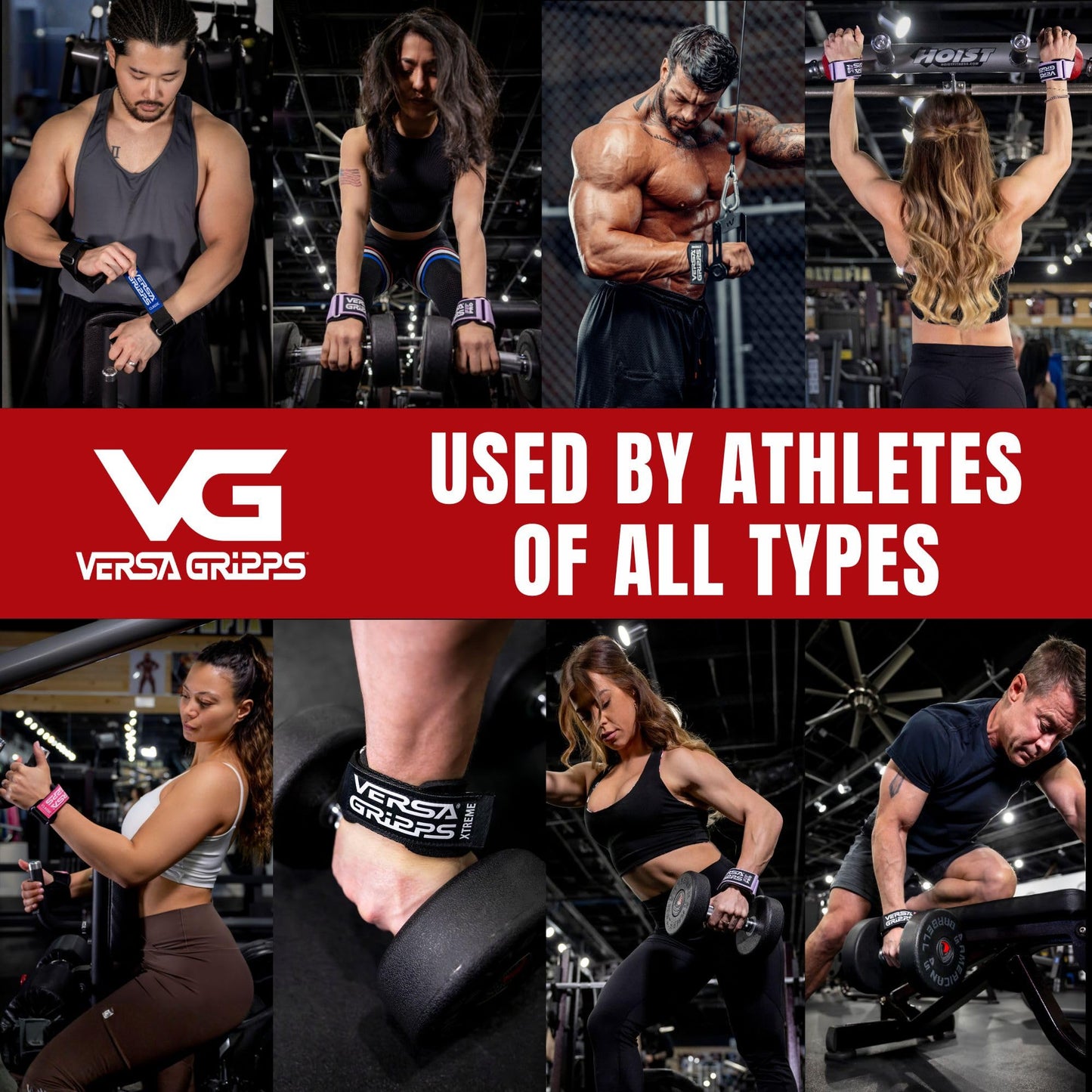 Versa Gripps® Fit Pro, Made in the USA, Wrist Straps for Female Athlete, the Best Training Accessory, Lilac, S