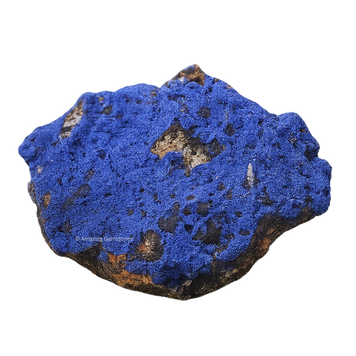 Amazing Gemstone Azurite Crystals and Healing Stones Mineral Specimen - Premium Semi Precious Gem Stones - Healing Crystals Geodes Clusters for Meditation, Chakra Balance, and Energy (S)