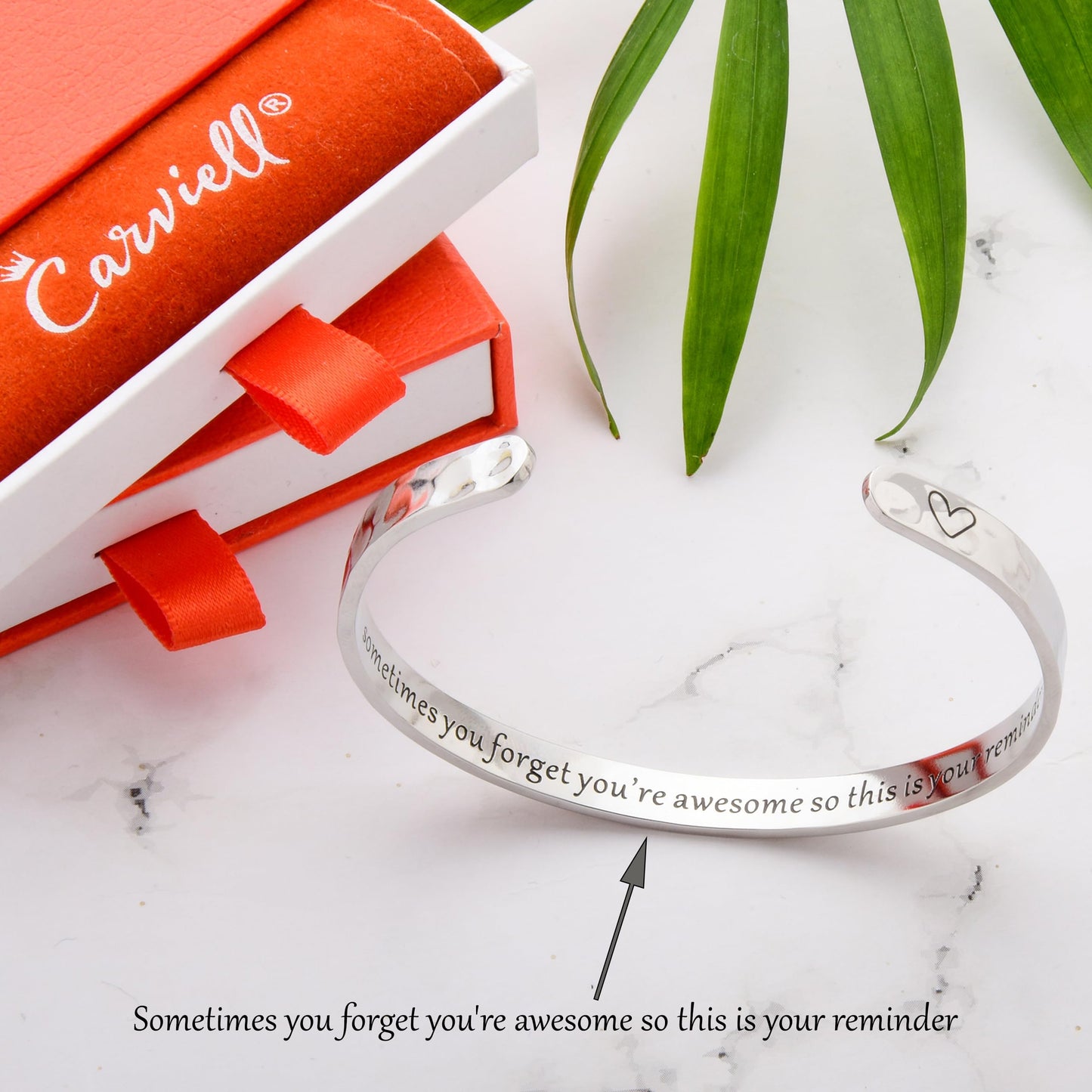 Carviell Bracelet, Sometimes You Forget You Are Awesome, Encouragement Reminder Gifts for Women, Friend, Sister, Daughter, Granddaughter, Cousin