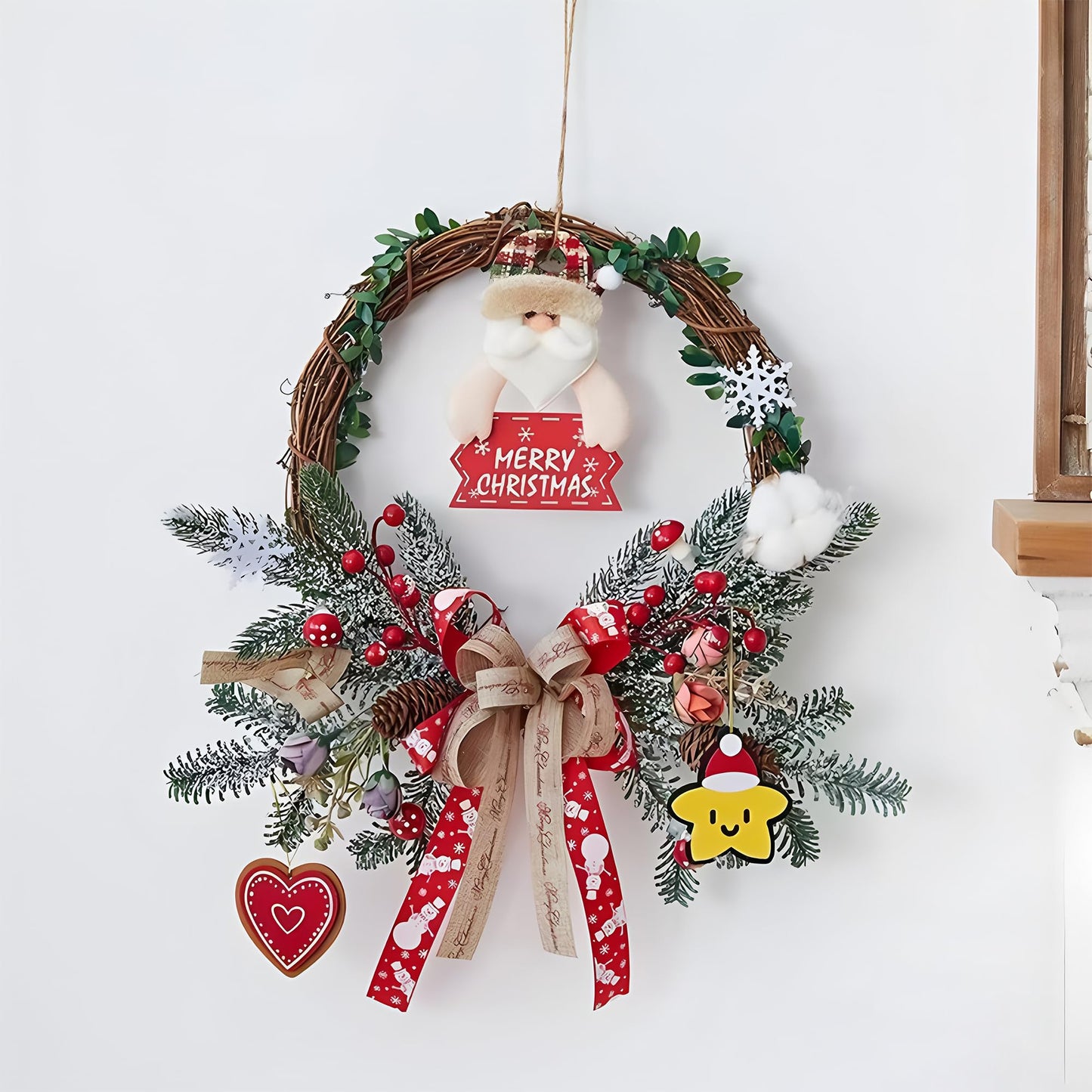 ZCLGOOD 12Pcs 4Inch Natural Grapevine Wreaths, Vine Branch Wreath Rattan Circle for DIY Christmas Holiday Craft Wedding Home Decoration Wall Hanging Supplies