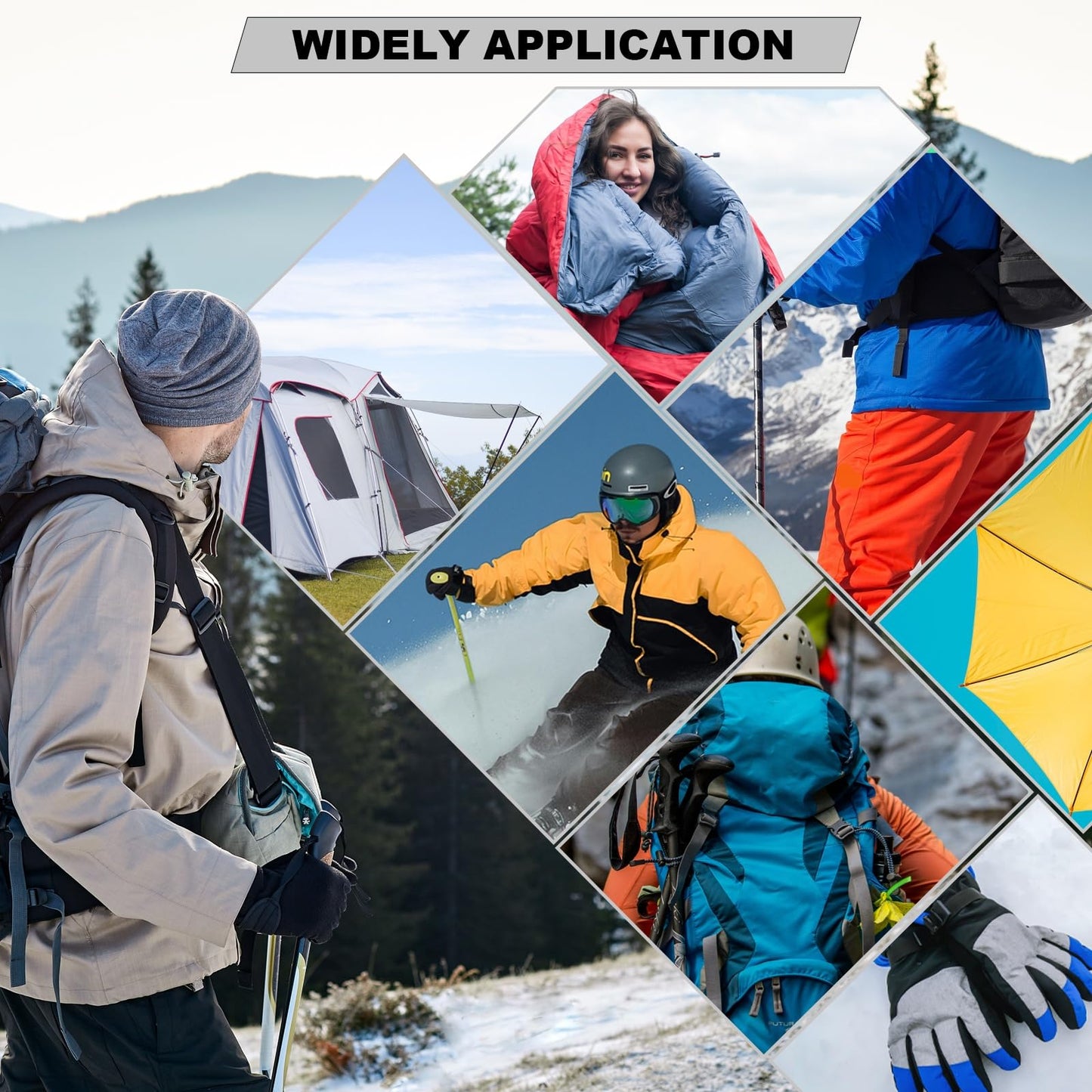 OAZ 8 Pieces 7.87 x 5.9 inch Nylon Repair Patches Nylon Fabric Patch Self-Adhesive Fabric Repair Tape Waterproof Lightweight Outdoor Gear Patch Kit for Down Jacket Clothing Tent Bag (Black/Navy Blue)