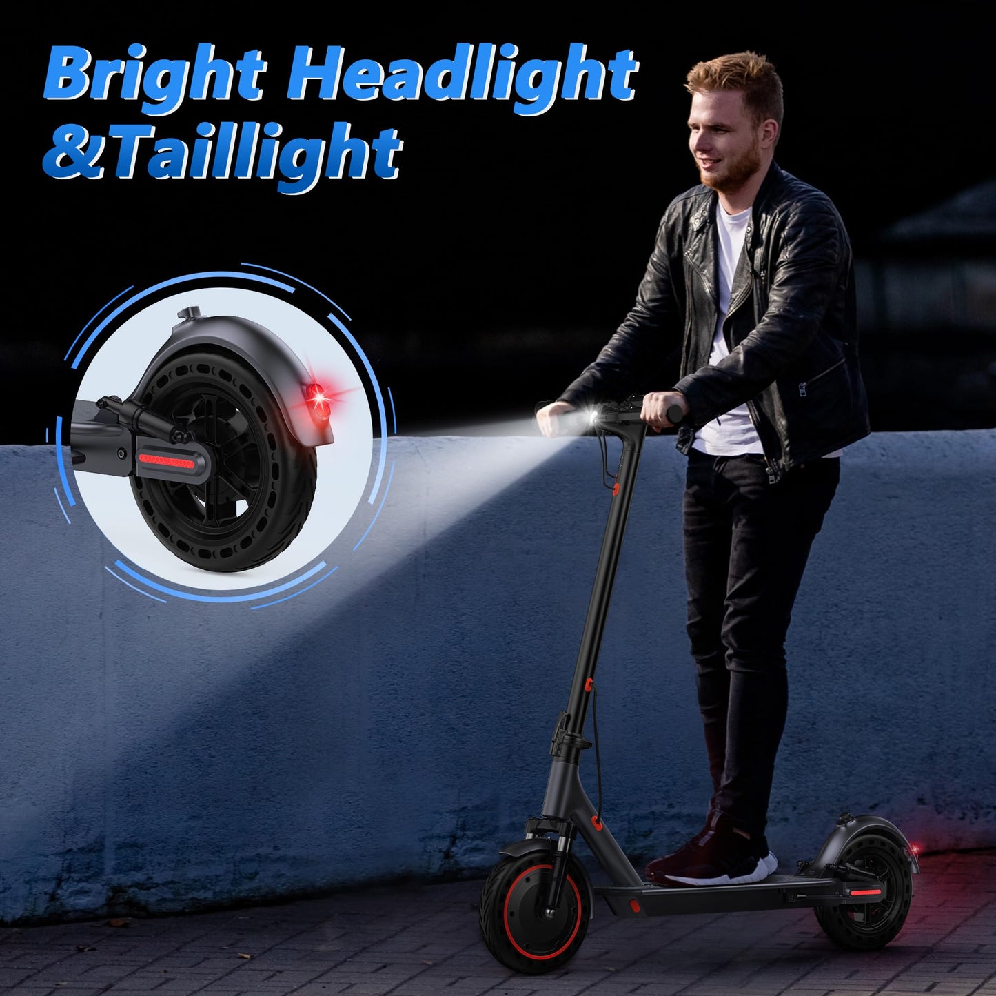 MAXSHOT Electric Scooter Adults, 500W Motor Up to 22 MPH, 22/28 Miles Long Range, 10" Solid Tires with Dual Suspension, Foldable Commuter E-Scooter with Dual Braking, LED Display & APP Control