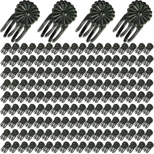 GXXMEI 400PCS Orchid Clips for Plants Support - Dark Green, for Small - Middle Climbing Plants Vine Plants & Single Stem Plants