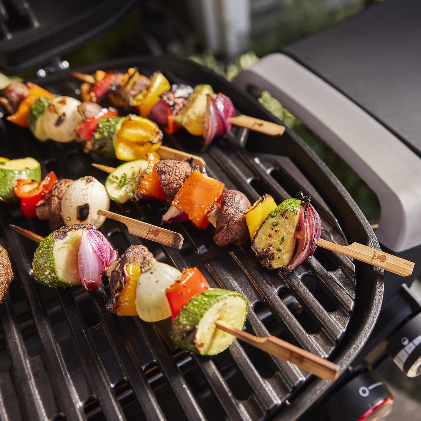 Weber Q 2800N+ Liquid Propane Portable Grill, Flame Red – Wide 250°–700°F Temp Range with Plus Burner for Searing, Low‑Temp Roasting & High-Dome Lid for Travel & Camping