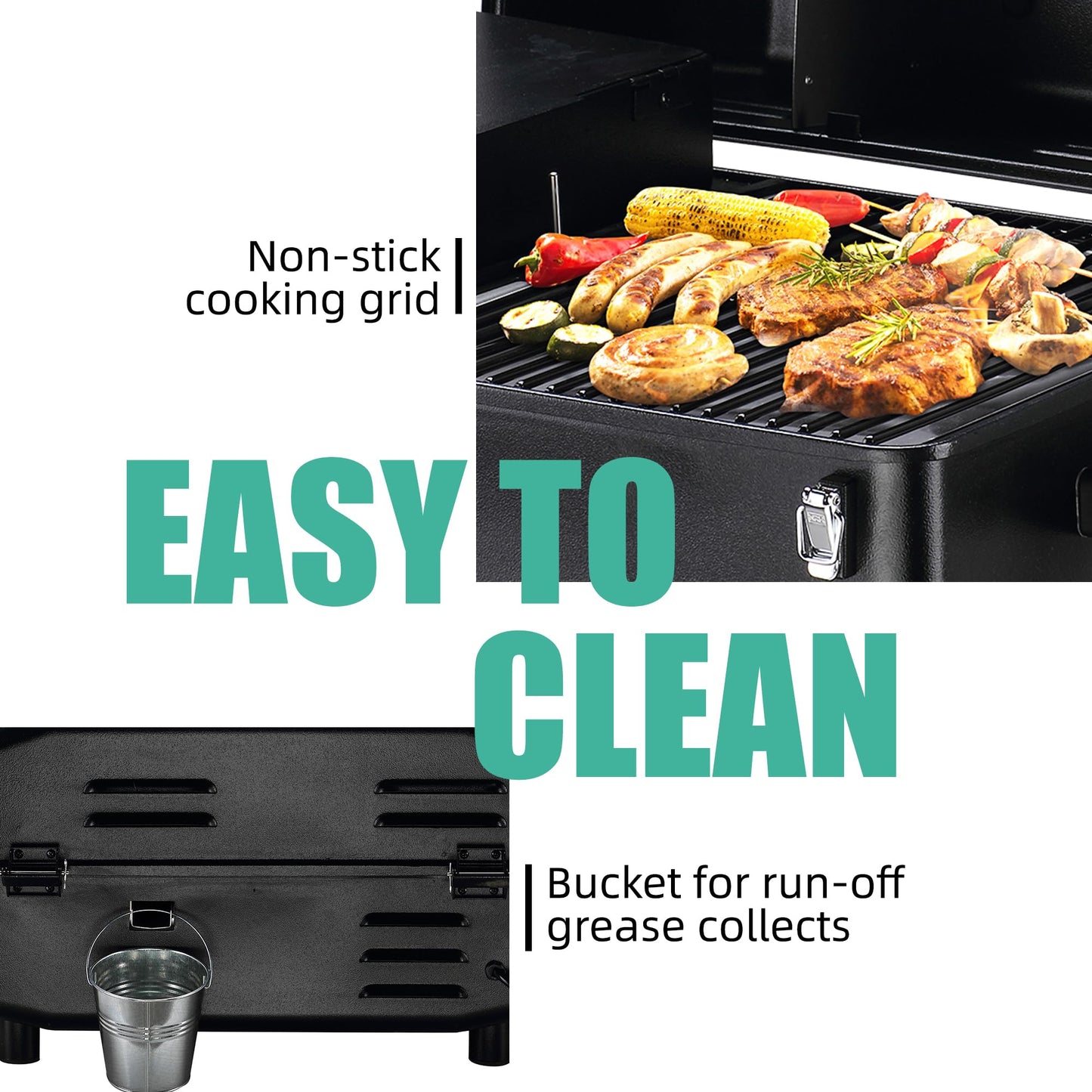 Z GRILLS Portable Pellet Grill Table Top BBQ Smoker with Digital Control, ZPG-200A