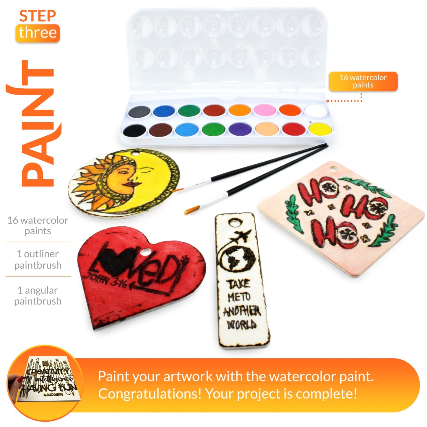 Scissor-Tailed Beginners Wood Burning Kit 140 Pieces. Best Gift Idea for Art & Craft Kit Lovers. Woodburning DIY Hobby Kits with 9 Large Wooden Plaques to Make Unique Wood Burning Projects