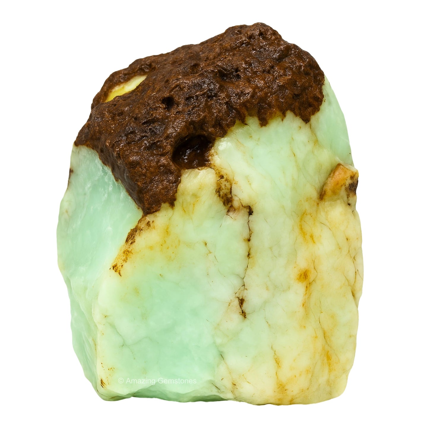 Amazing Gemstone Chrysoprase Raw Crystals and Healing Stones, Natural Rocks For Tumbling - DIY Raw Stones And Crystals (1 Piece)
