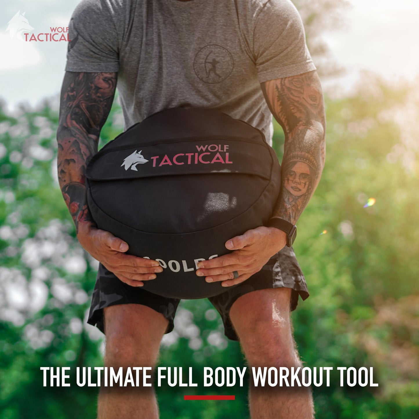 WOLF TACTICAL Sandbag Workout Bag Sand Bags for Weight Training Workout Sandbag Fitness Sand Bag (100 LB)