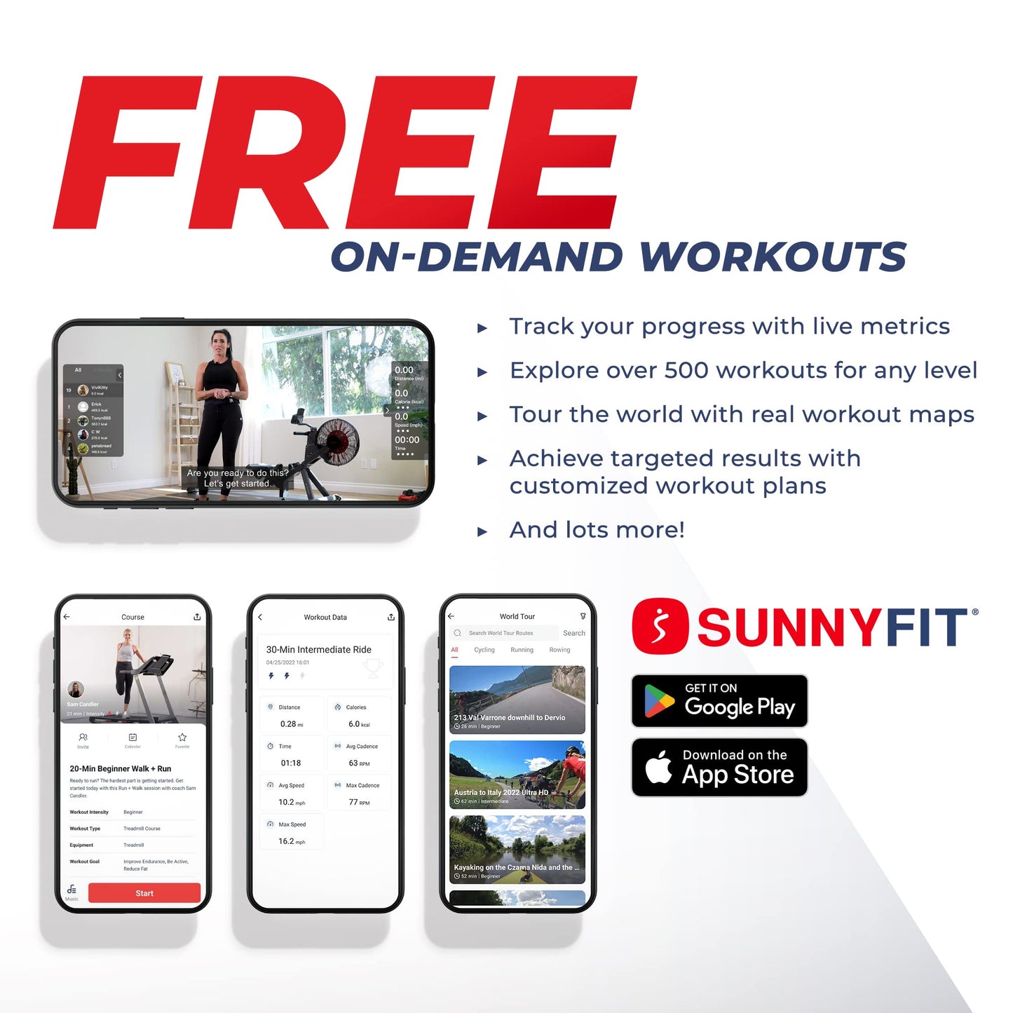 Sunny Health & Fitness Obsidian Surge Smart Water Rowing Machine with Dynamic Real-Time Resistance, Foldable Rower with Bluetooth Connectivity and Extra Long Slide- SF-RW522073