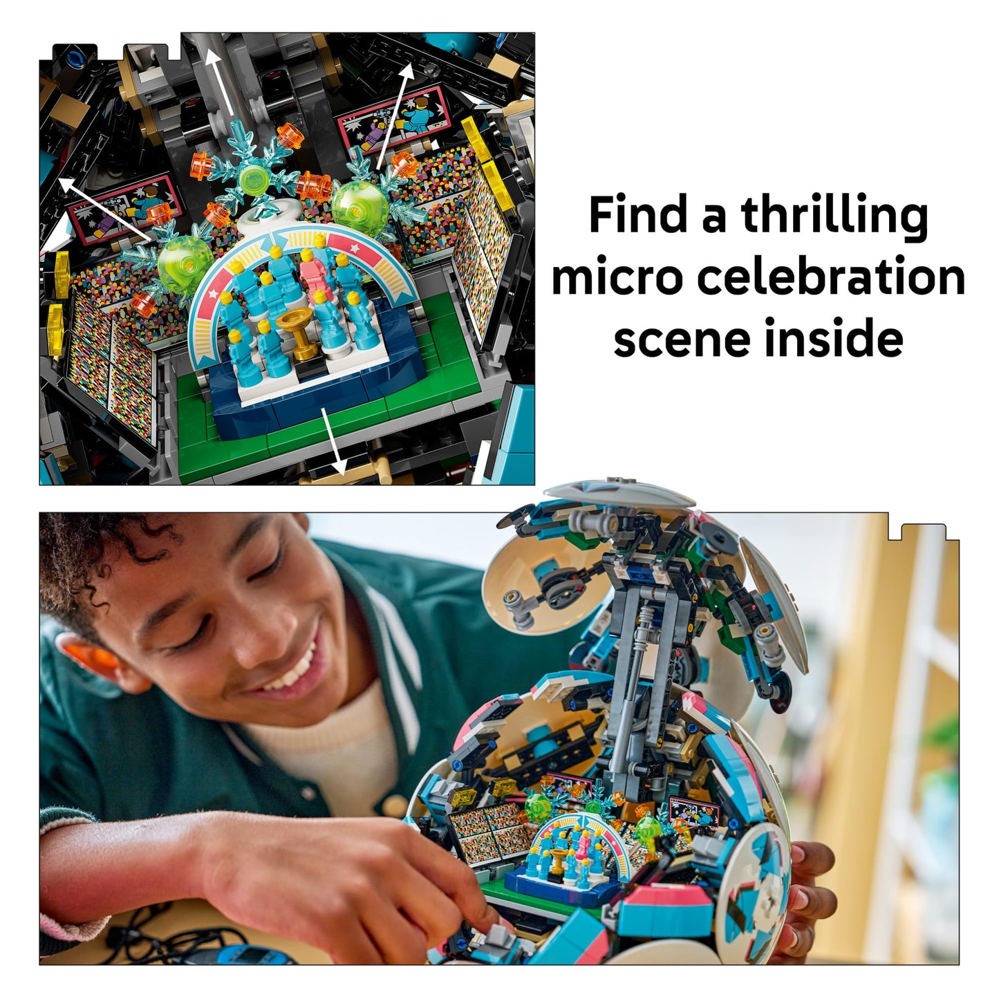 LEGO Editions Soccer Ball - Building Toy for Kids - Collectible Sports Decor for Boys & Girls, Ages 10+ - Includes Micro Stadium - Gift Idea for Birthdays - 43019