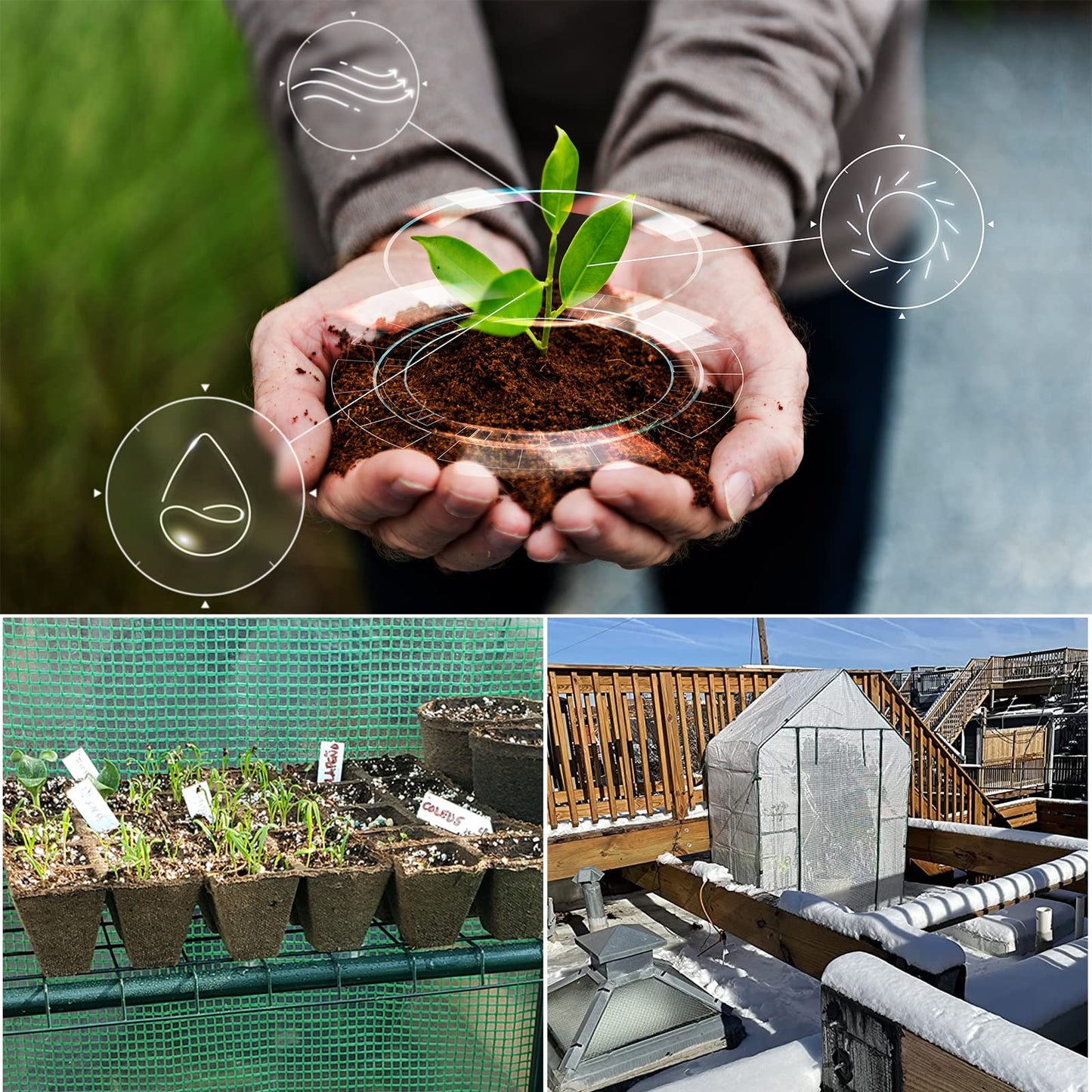KOKSRY Mini Greenhouse,Greenhouses for Outdoors,Portable Walk in Green House for Garden Plants that Need Frost Protection and Away from Pests, Animals(56"x30"x76")-White