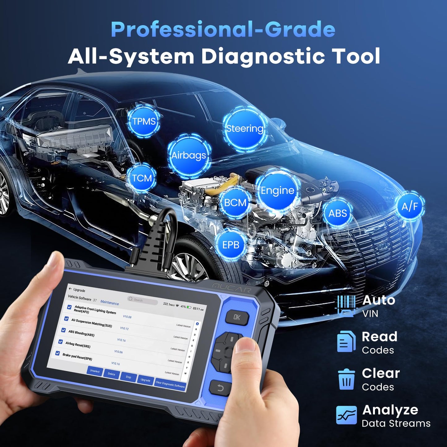 MUCAR 682 + BT200 OBD2 Scanner Diagnostic Tool